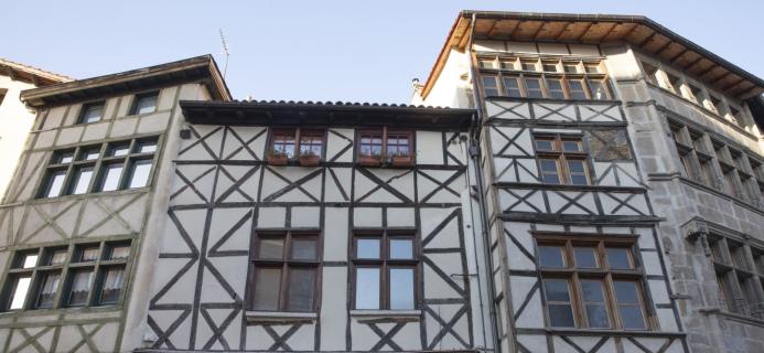 Maisons à pans de bois du bourg historique © Ville de Saint-Étienne / Pierre Grasset